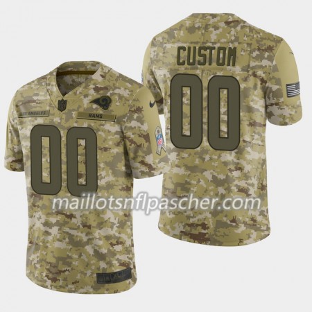 Maillot Los Angeles Rams Custom Nike Salute to Service - Homme